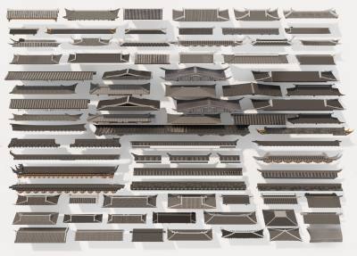 中式屋檐 建筑屋顶样式 檐线 古建飞檐 飞脊 房檐屋脊 瓦片 门头墙头